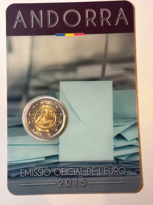 2Euro coincard Andorra 2015 καινούργιο