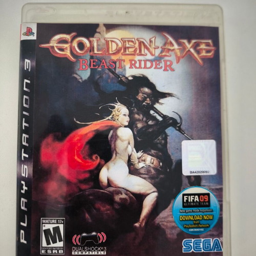 Golden Axe Beast Rider PS3 game used, custom cover