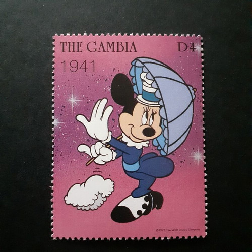 Minnie Mouse Stamp Set Thru The Years 1997, mint condition