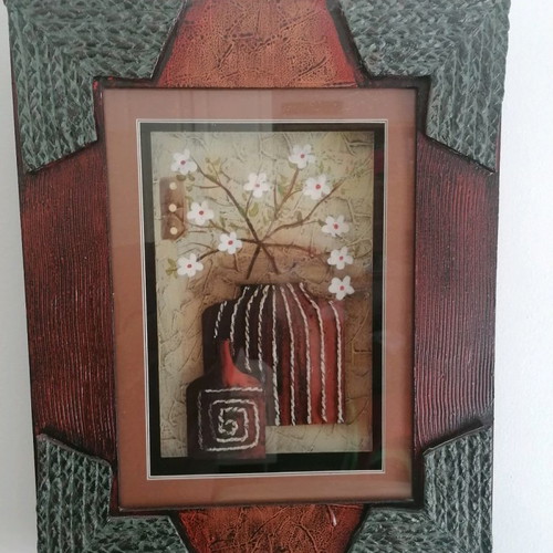 Art painting used "Vaza" wood and metal