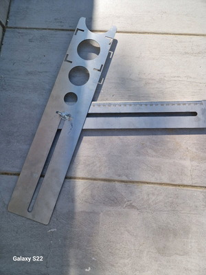 Angle and hole measuring tool for tiles new