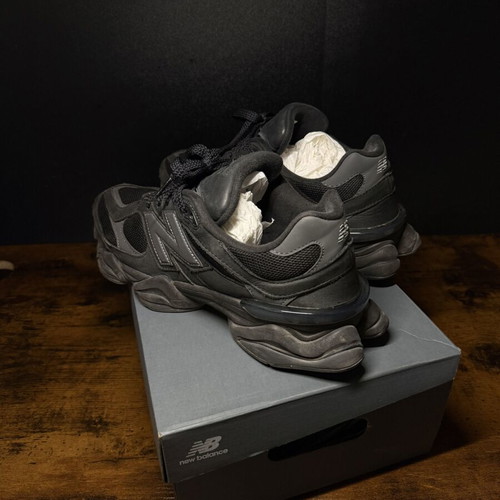 New Balance 9060 sneakers, size 45, black