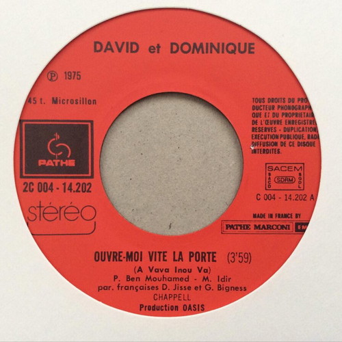 David Jisse Et Dominique Marge A Vava Inou Va record used, folk