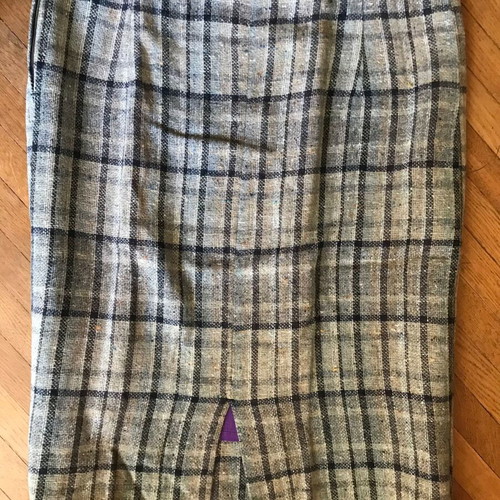 Handmade women's checked skirt size L new
