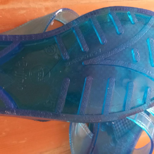 Buffalo women's plastic slippers new, sizes 38 and 39, blue
