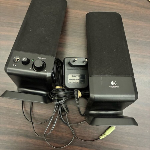 Logitech Z150 computer speakers used, stereo set 2.0