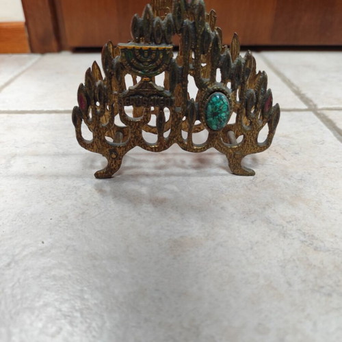Brass napkin stand vintage used