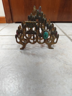 Brass napkin stand vintage used