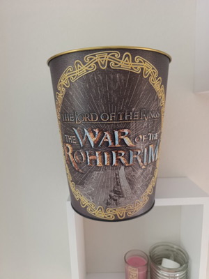 The Lord of the Rings The War of the Rohirrim collectible metal popcorn bucket