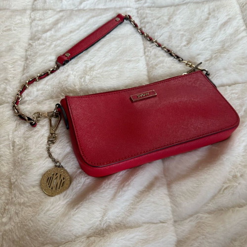 DKNY crossbody bag used, red with extra strap