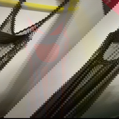 Karen Millen formal dress used, size M, beige