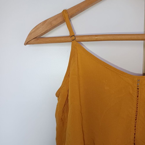 Attrattivo mustard yellow cami top used, size L