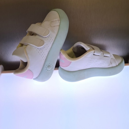 Adidas Bubble kids' sports shoes size 26 used, white mint pink