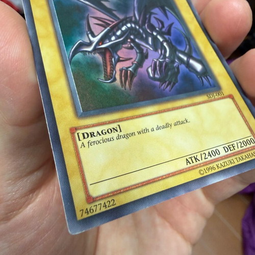 Yu-Gi-Oh Red Eyes Black Dragon SDJ-001 χρυσή κάρτα σαν καινούργιο