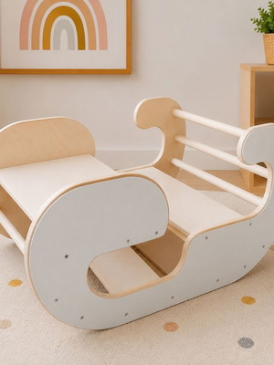 Montessori Children's Desk and Climbing Frame 2 in 1 custom made
