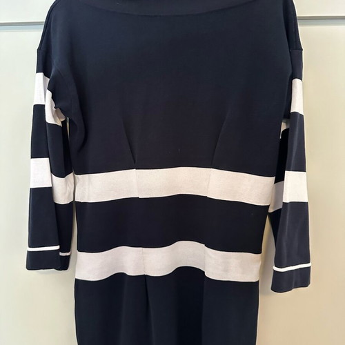 Navy dress like new with pleats, size M