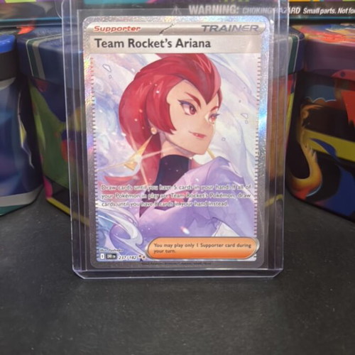 Team Rocket's Ariana 237/182 Pokemon card like new