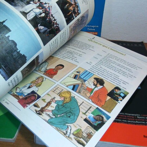 Educational books used, pack