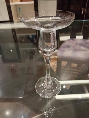 Glass decorative candle holder like new