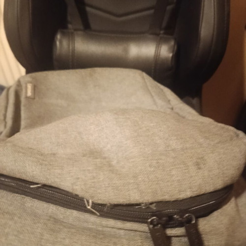 Lenovo laptop backpack used, gray