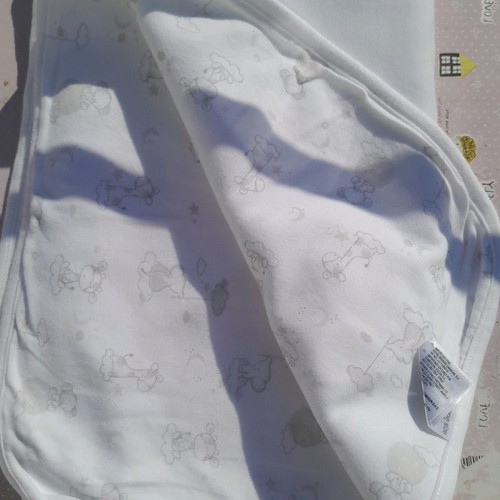 Mother Care baby blanket used, spring, white