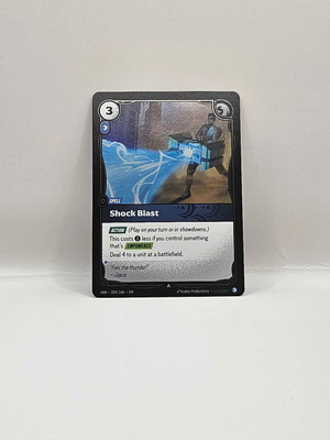 League of Legends Riftbound Vendetta Shock Blast card like new