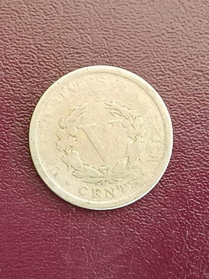 Κέρμα USA 5 Cents 1907 Liberty Head V Nickel μεταχειρισμένο
