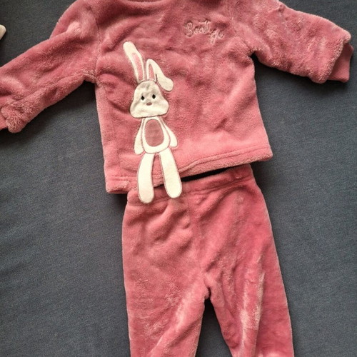 Baby fleece tracksuit set 9 months Miss Ebito like new