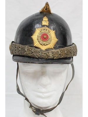 Firefighter helmet used, rare Greek from 1960