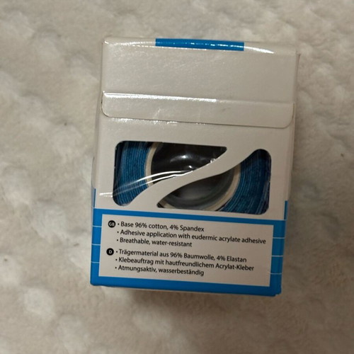 Kinesiology tape blue color new in sealed box