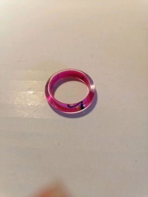 Fuchsia plexiglass ring new