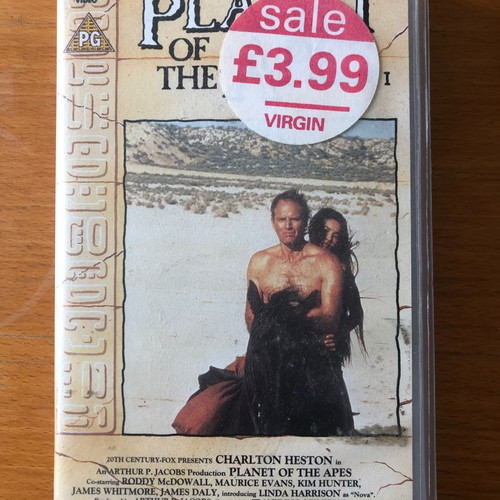Planet of the Apes VHS used, no Greek subtitles