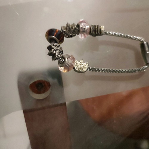 Bracelets used, silver color, sold together
