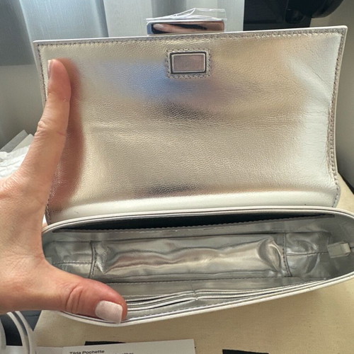 By Far leather white handbag new