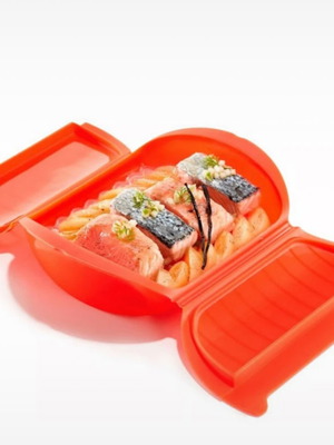 Σκεύος μαγειρικής Lékué Microwave Steam Cooker with Tray 3-4 p. σαν καινούργιο