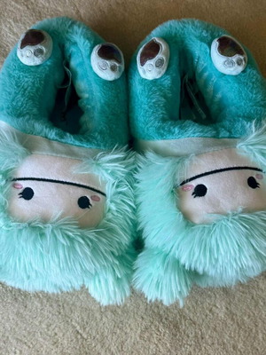 Squish Mallows H&M slippers like new, turquoise, winter style