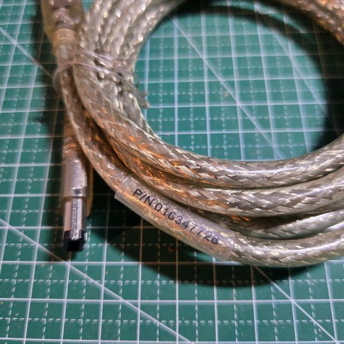 FireWire 400 (IEEE 1394) Cable 6-pin to 4-pin like new, transparent
