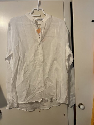 Mao shirt new, size M, white