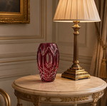 Crystal red vase like new