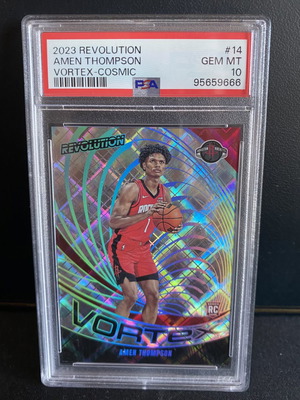 Amen Thompson RC Vortex Cosmic /99 PSA 10 card like new
