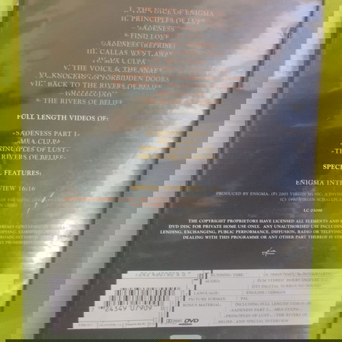 Enigma MCMXC a.D. DVD μεταχειρισμένο με υπότιτλους αγγλικά γερμανικά