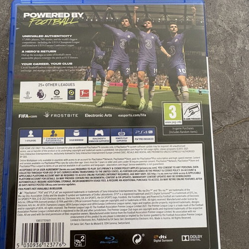 FIFA 22 PS4 game like new, football sports