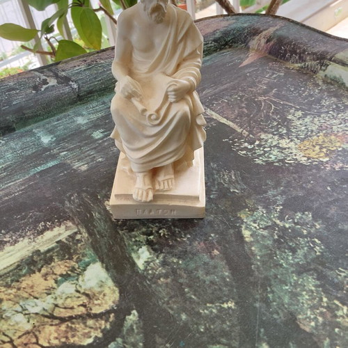 Marble figure of Plato like new, height 12 cm