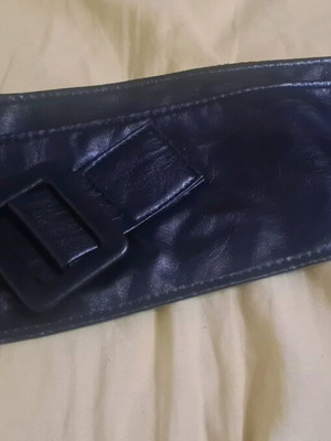 Δερματινη ζωνη μαύρη, μέγεθος 85, καινούργια