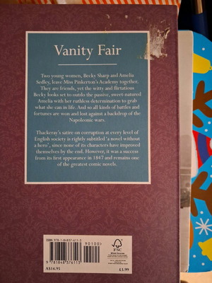 Vanity Fair William Makepeace Thackeray new