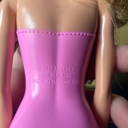 Barbie Mattel 2016 like new with handmade dress