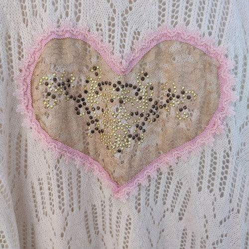 Princess girly dress like new with lace heart and strass