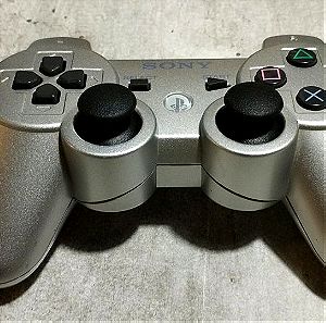 PlayStation 3 ps3 χειριστήριο dualshock 3 sixaxis γνήσιο ασημί