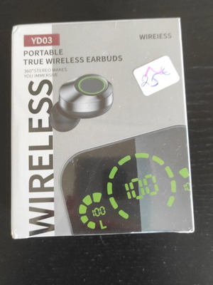 Ακουστικά Bluetooth με θήκη φόρτισης και οθόνη led, καινούργια