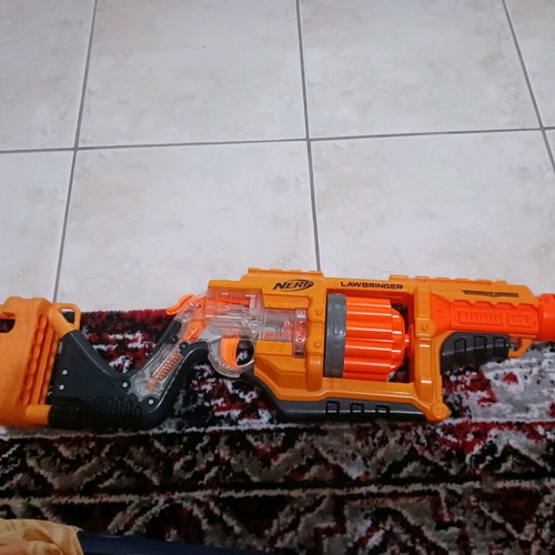 Nerf Jolt, Fortnite and Lawbringer used, excellent condition with darts